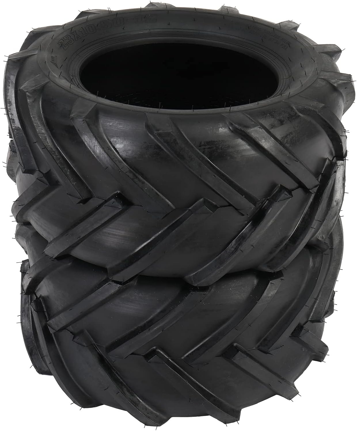 TUFFIOM Set of 2 Lawn Mower Tires 24x12.00-12 6PR Turf Tire for Garden Tractor Riding Lawnmower, Tubeless