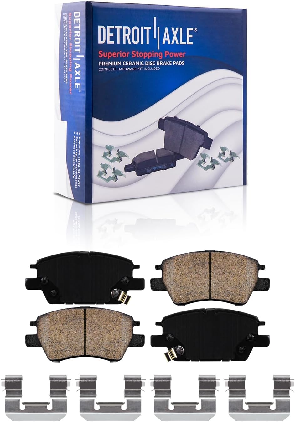 Detroit Axle - Brake Kit for 2016-2019 Chevrolet Cruze Volt 2017-2023 Bolt EV Drilled and Slotted Brake Rotors Ceramic Brakes Pads 2018 Replacement : 10.87' inch Front and 10.39' inch Rear Rotor