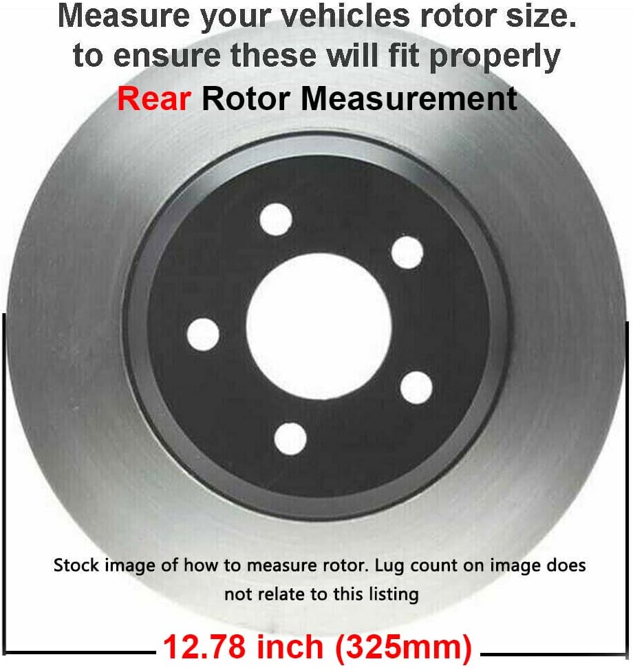 Detroit Axle - Brake Kit for Chevy GMC Silverado Sierra 1500 Yukon Tahoe Astro, Drilled & Slotted Disc Brakes Rotors Ceramic Brake Pads Replacement : 12' inch Front Rotor and 12.78' inch Rear Rotor