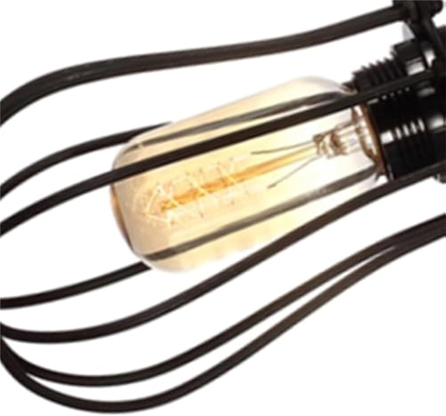 Industrial Pendant Lamp Black Wrought Iron E26 Hardwired Ceiling Light Fixture