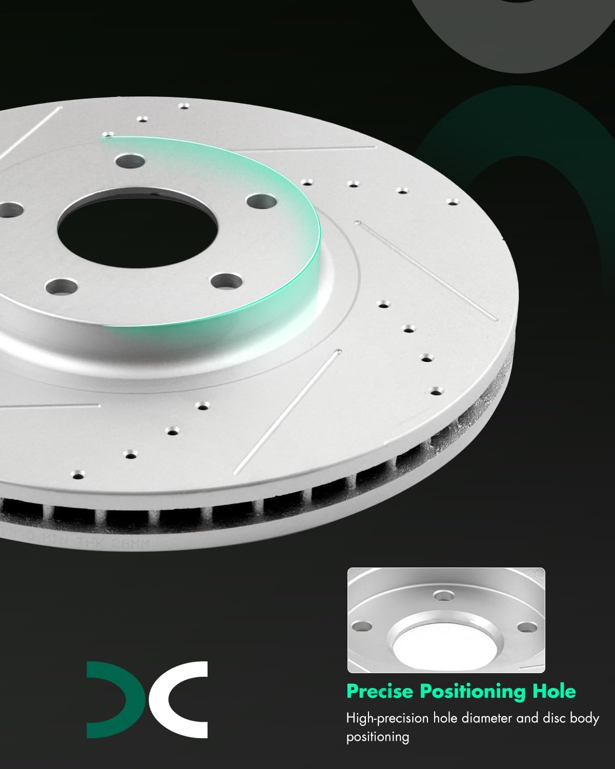 SCITOO Front 12.6' Rear 12.13' Brake Pads and Rotors Kits Fit For Nissan Murano 2011 2012 2013 2014