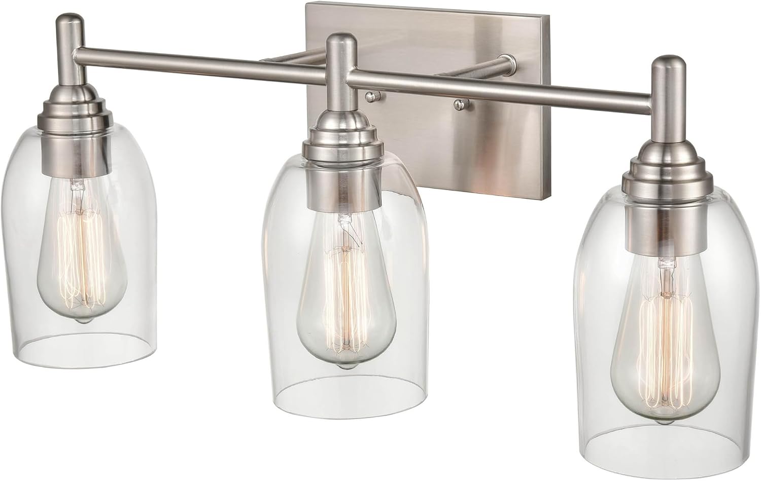 ML Lighting Arlett 3-Light Vanity Brushed Nickel