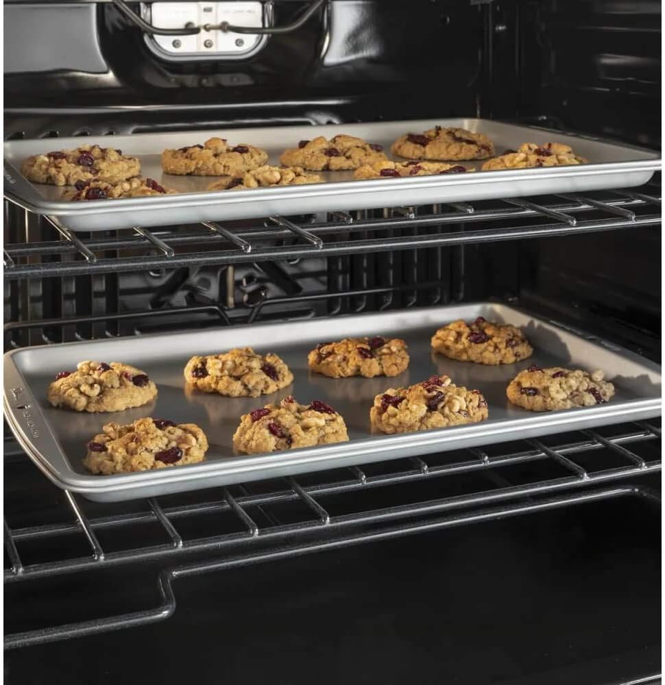 GE JTD5000DNBB 30' Double Wall Oven with 10 cu. ft. Total Capacity True Convection Touch Control and WiFi Connectivity in Black
