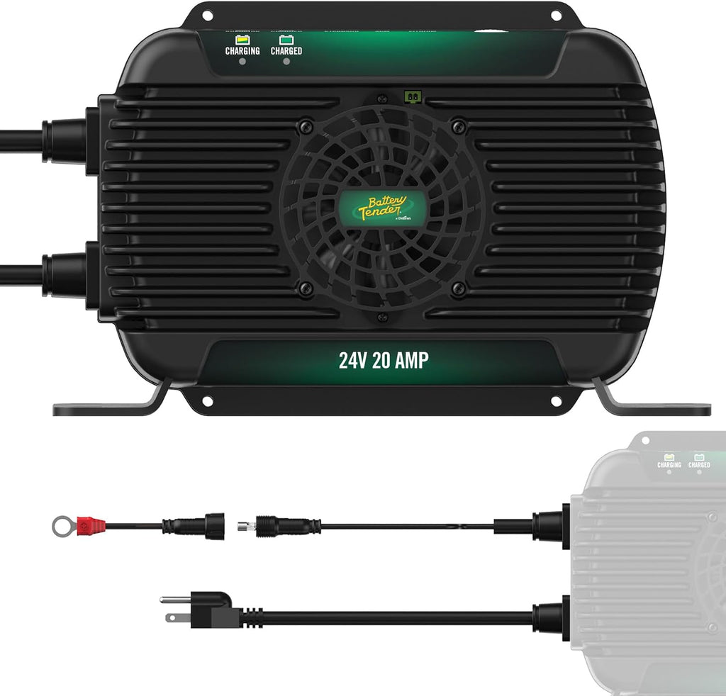 Battery Tender PowerPlus 24V, 20 AMP Battery Charger and Maintainer - IP68 Weather Resistant