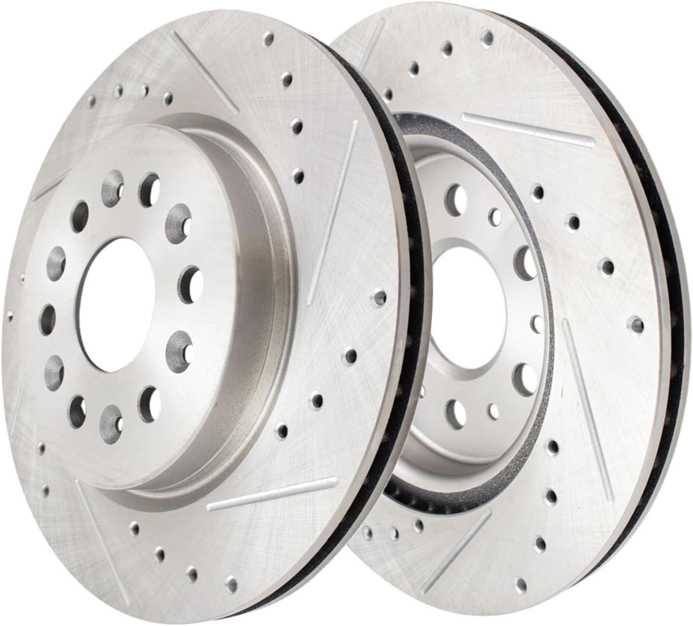 Detroit Axle - Brake Kit for 17-20 GMC Acadia 18-20 Buick Enclave Chevrolet Traverse, 19-20 Blazer, Drilled Slotted Brakes Rotors Brake Pads Replacement : 12.64' inch Front & 12.40' inch Rear Rotor