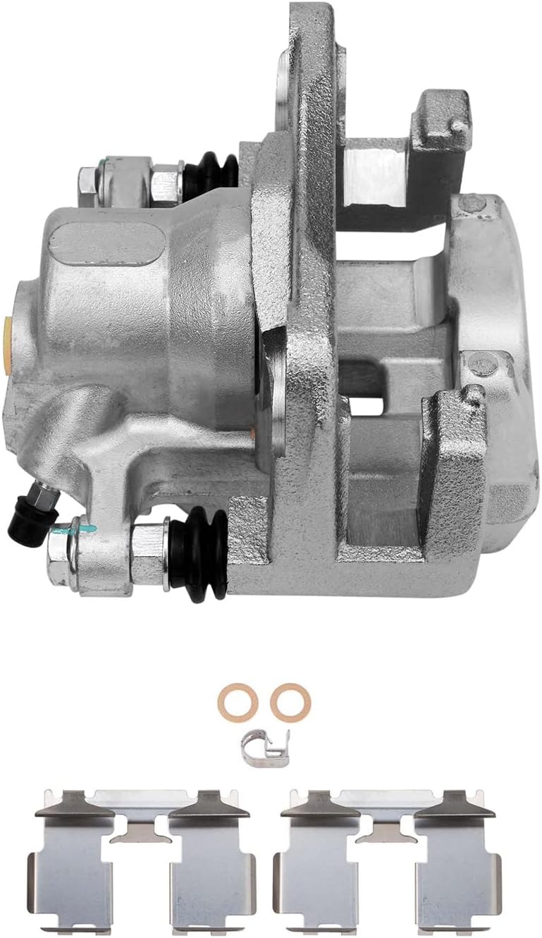 Detroit Axle - Rear Disc Calipers and Ceramic Brake Pads Kit Replacement for 2010 2011 2012 Lexus HS250h - 6pc Set