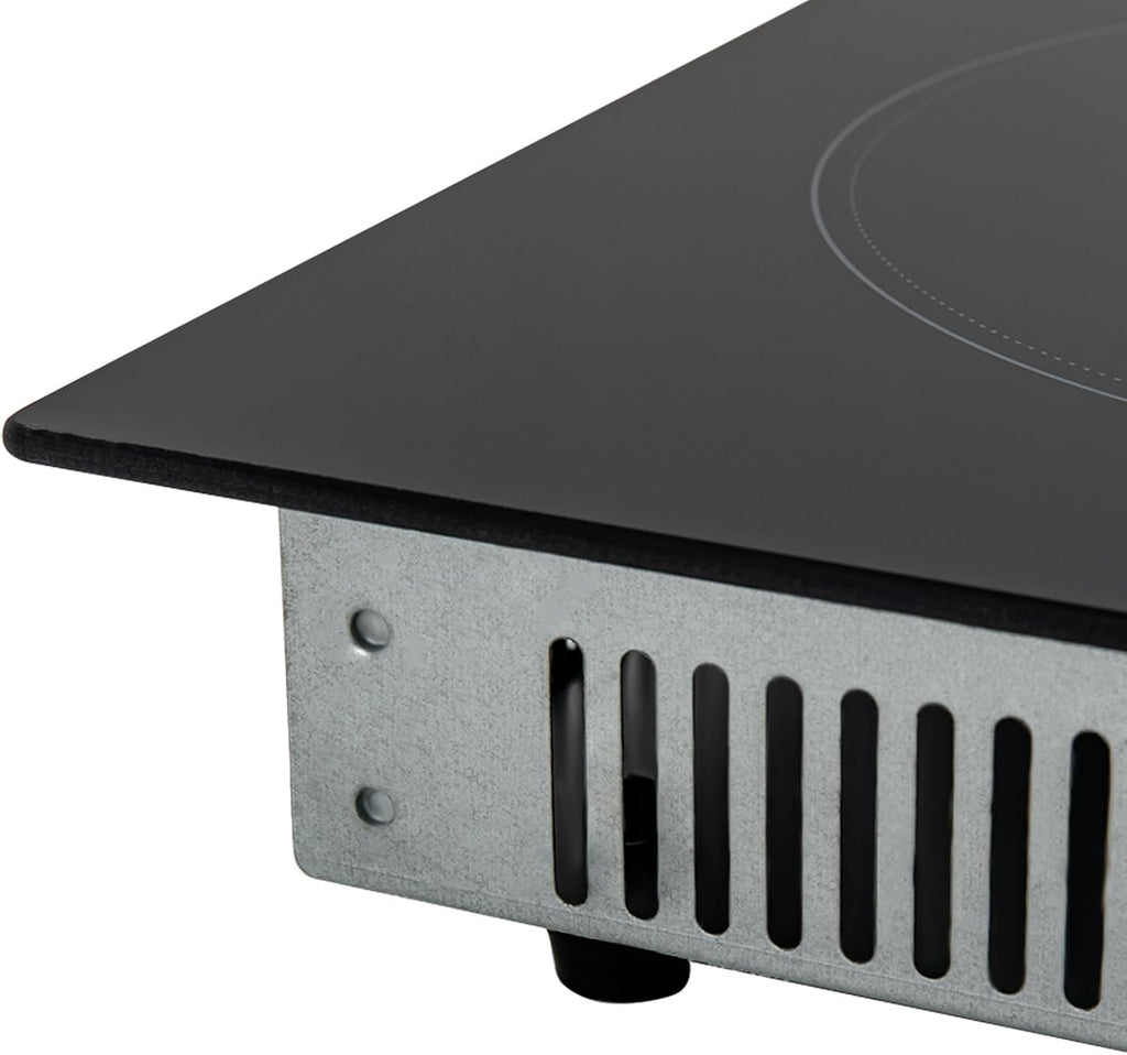 3 Burner Electric Ceramic Cooktop, 2600W Built-in Stove Top 110V Countertop Electric Induction with Timer, Child Safety Lock, Sensor Touch Control for Iron Pots, Stainless Steel Pots