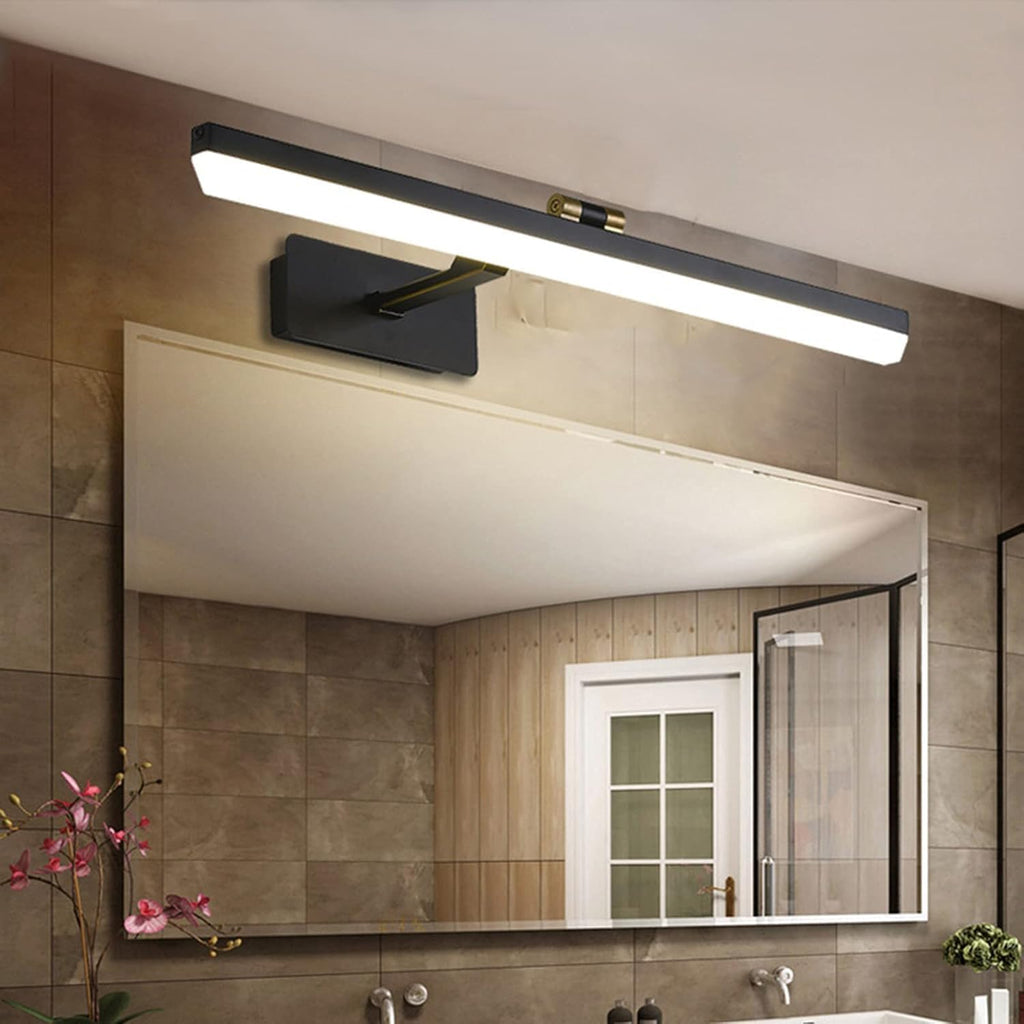 Mirror Light Led Mirror Front Lights European Style Black Wrought Iron Acrylic Art Bathroom Dressing Table Waterproof Fog Cabinet Lamp,Modern Decor