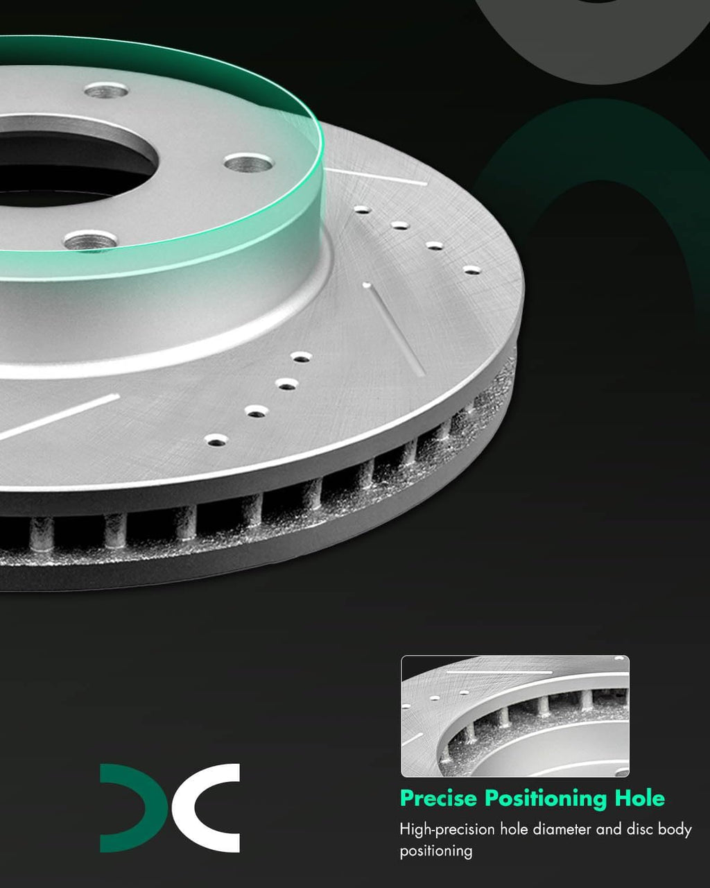 SCITOO Brake Kit Front Discs Brake Rotors and Ceramic Brake Pads fit for Chevy Blazer, for Chevy S10, 97-04 for GMC Jimmy, 98-04 for GMC Sonoma, 98-00 for Isuzu Hombre, 97-01 for Oldsmobile Bravada