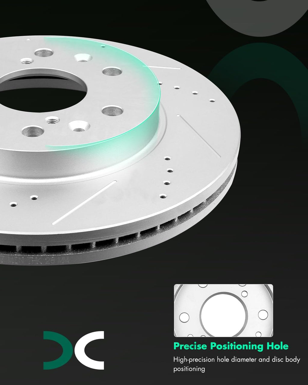 SCITOO Brake Kit Front Brake Rotors and Ceramic Brake Pads fit for Cadillac Escalade ESV XTS,for Chevy Avalanche Express Silverado Suburban,1500,for GMC Savana Sierra,1500 Yukon XL,1500