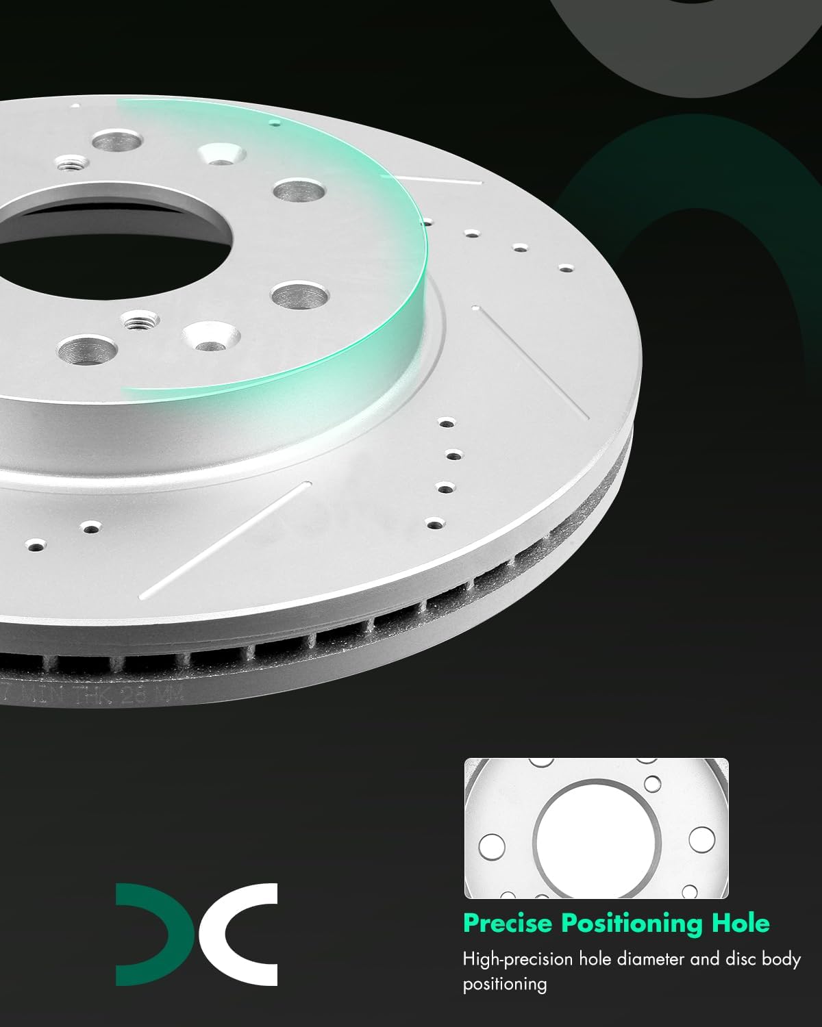 SCITOO Brake Kit Front Brake Rotors and Ceramic Brake Pads fit for Cadillac Escalade ESV XTS,for Chevy Avalanche Express Silverado Suburban,1500,for GMC Savana Sierra,1500 Yukon XL,1500
