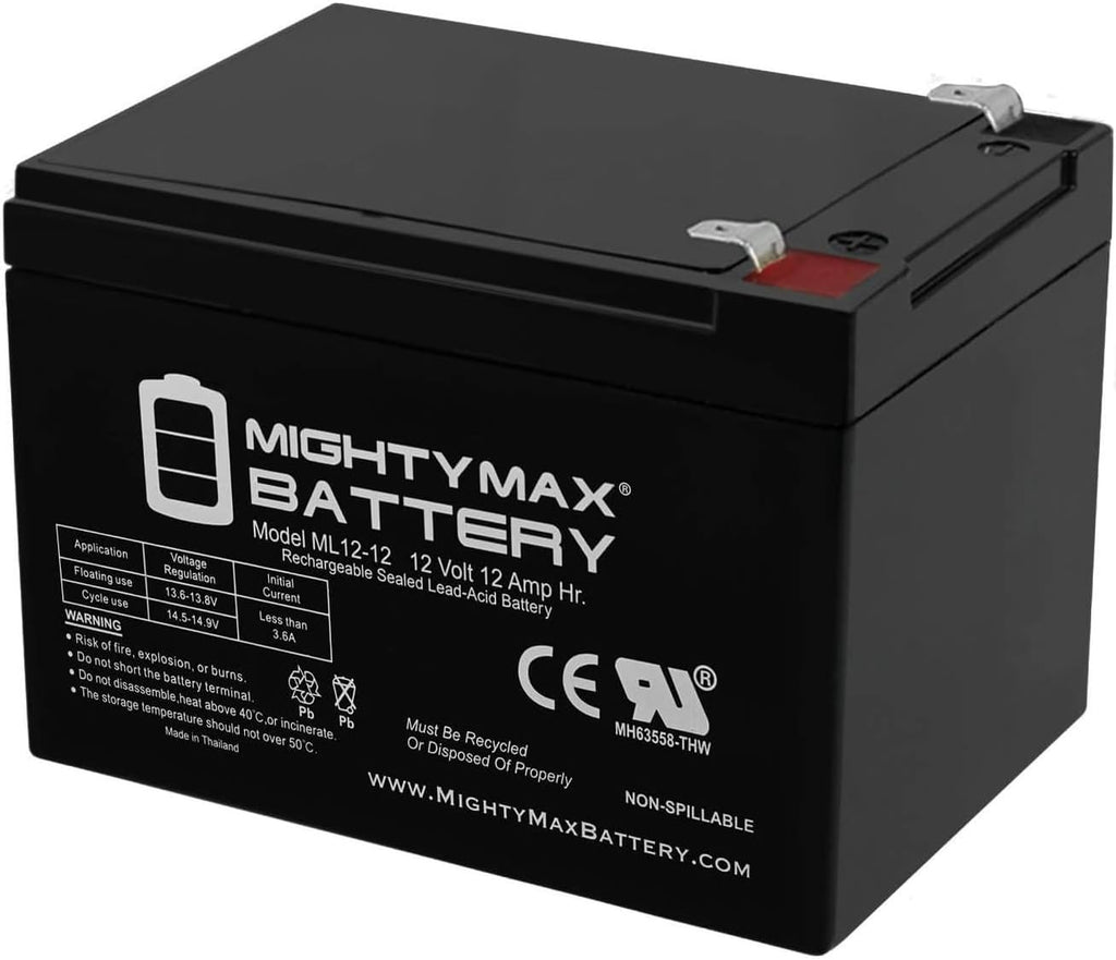 Mighty Max Battery 12V 12AH Replacement Battery for Kid Trax Avigo Mini Cooper - 10 Pack