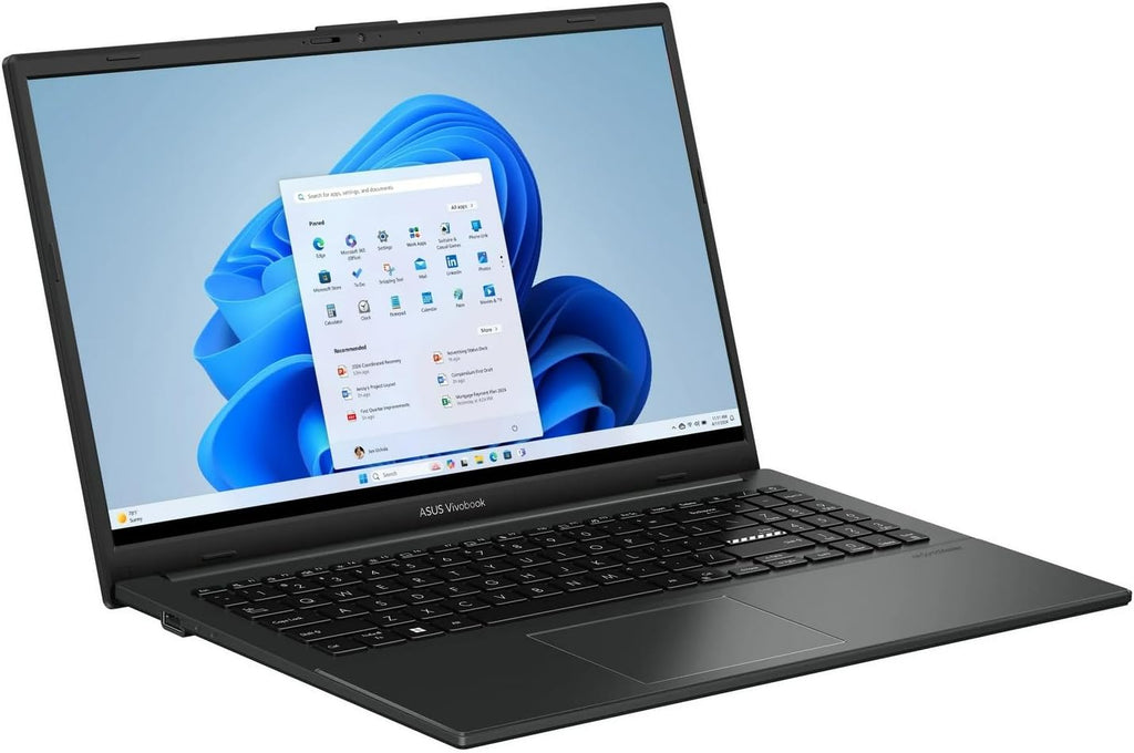 ASUS Vivobook Go 15.6'' FHD Laptop, 8-Core Intel i3 Processor, 8GB RAM, 128GB Storage, WiFi & BT, NanoEdge Display, Fast Charge, Keypad, Webcam, USB-C, HDMI, Lifetime Office, Windows 11 Home