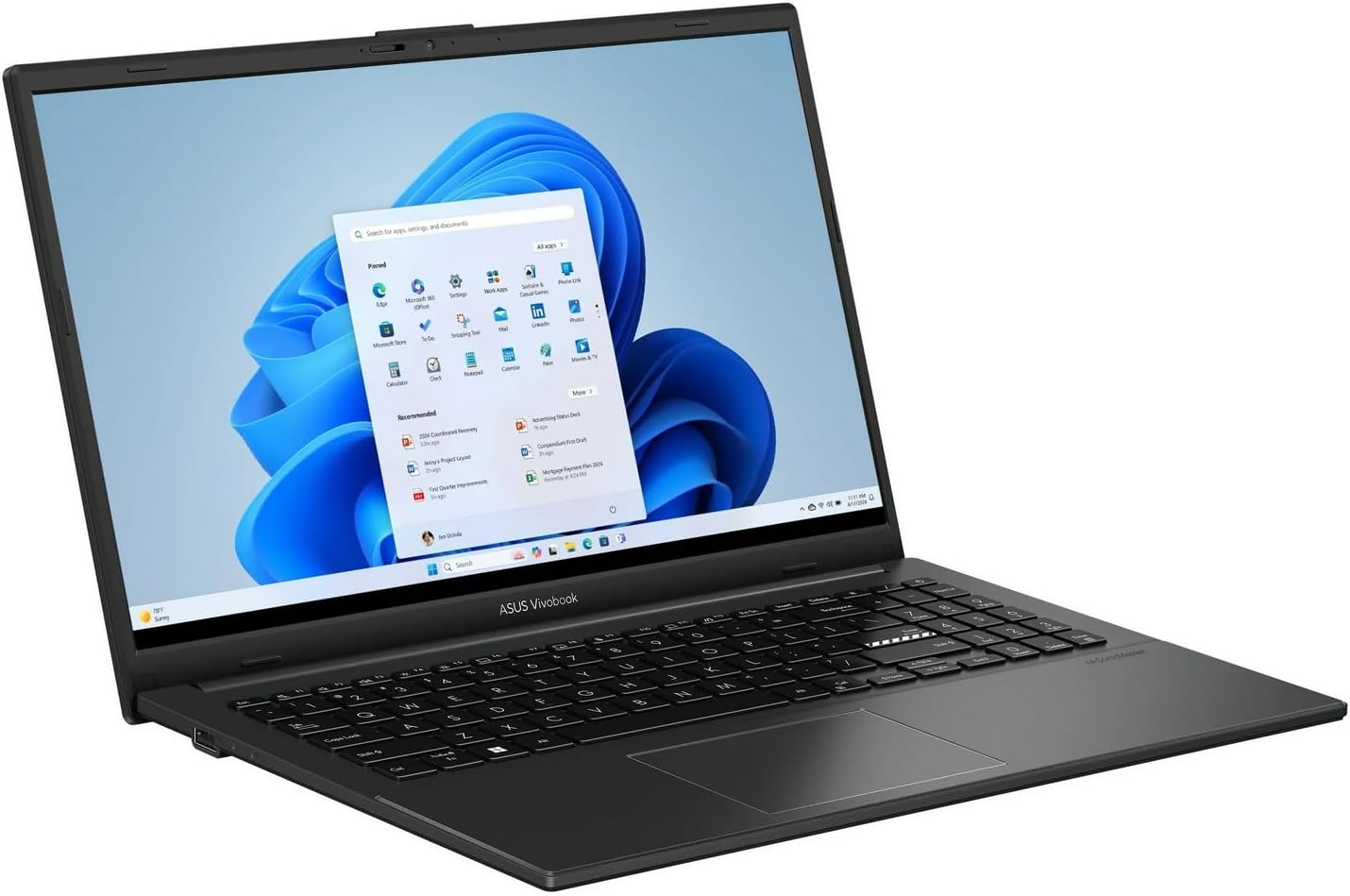 ASUS Vivobook Go 15.6'' FHD Laptop, 8-Core Intel i3 Processor, 8GB RAM, 128GB Storage, WiFi & BT, NanoEdge Display, Fast Charge, Keypad, Webcam, USB-C, HDMI, Lifetime Office, Windows 11 Home