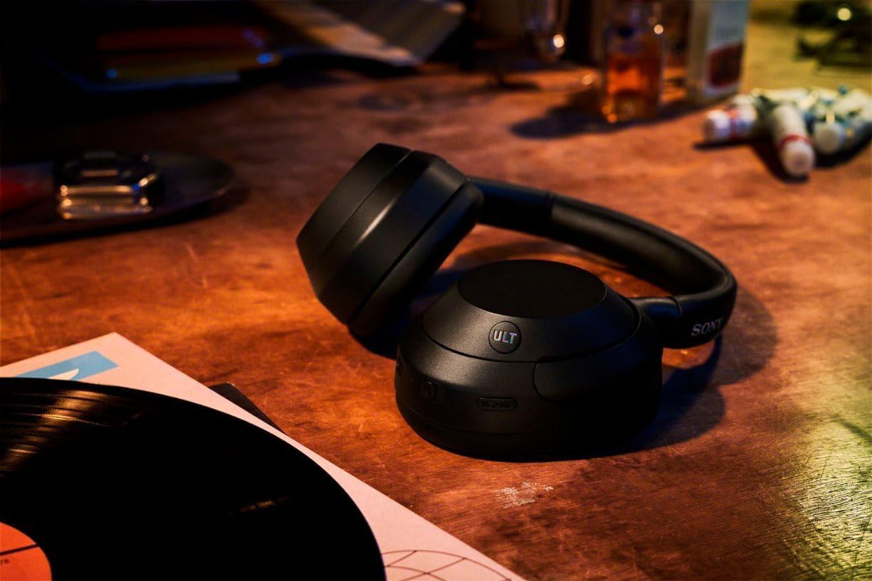 Sony - WHULT900N/B ULT Noise Cancelling Headphones with Wireless Noise Cancelling HE
