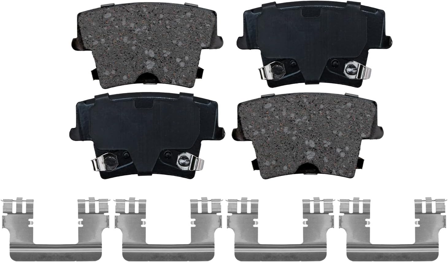 Detroit Axle - 8pc Brake Kit for 05-23 Chrysler 300 Dodge 06-23 Charger 09-23 Challenger 05-08 Magnum, 13.58' inch Front 12.60' inch Rear Disc Brake Rotors Ceramic Brake Pads w/Hardware Replacement