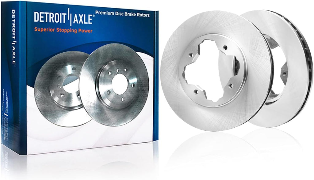 Detroit Axle - Brake Kit for 93-97 Honda Accord CL Disc Brake Rotors Ceramic Brakes Pads Replacement 1993 1994 1995 1996 1997 Front and Rear Brake Kit