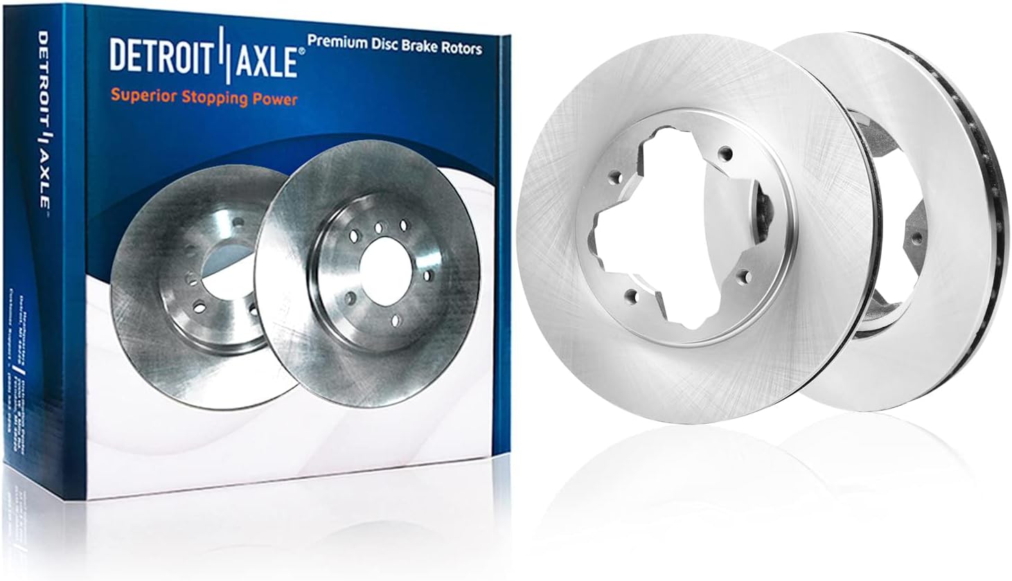 Detroit Axle - Brake Kit for 93-97 Honda Accord CL Disc Brake Rotors Ceramic Brakes Pads Replacement 1993 1994 1995 1996 1997 Front and Rear Brake Kit