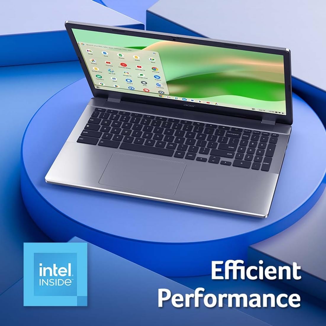 acer Chromebook 315 CB315-5H-C7KX Laptop | Intel Processor N100 | 15.6' Full HD (1920 x 1080) IPS Display | 4GB LPDDR5 | 128GB eMMC | Intel Wireless Wi-Fi 6E AX211 | Chrome OS | Sparkly Silver