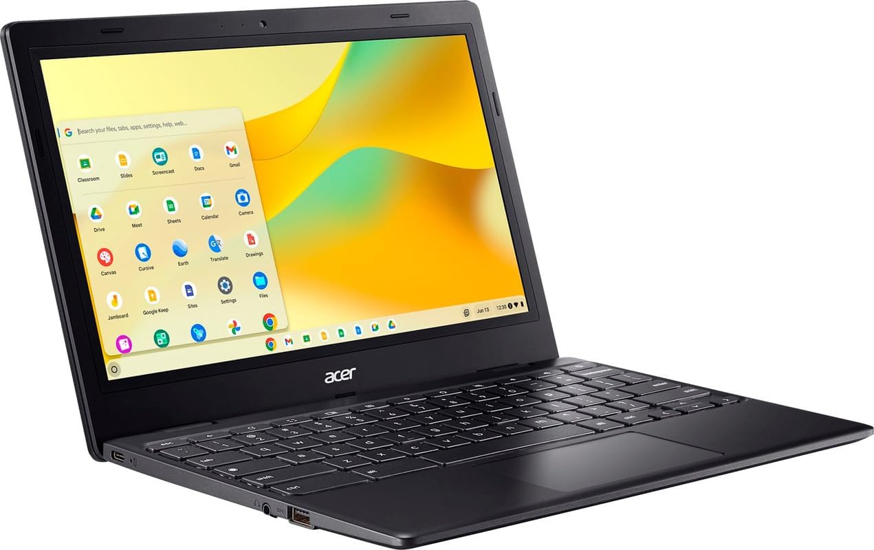 acer 311 Chromebook 2025 Flagship Slim Light Laptop, 11.6' HD Display, Dual-Core Intel N4500 Processor (Upto 2.80GHz), 4GB RAM, 64GB eMMC, Wi-Fi 5, Webcam 8+ Hrs Battery, Chrome OS +HubxcelAccessory