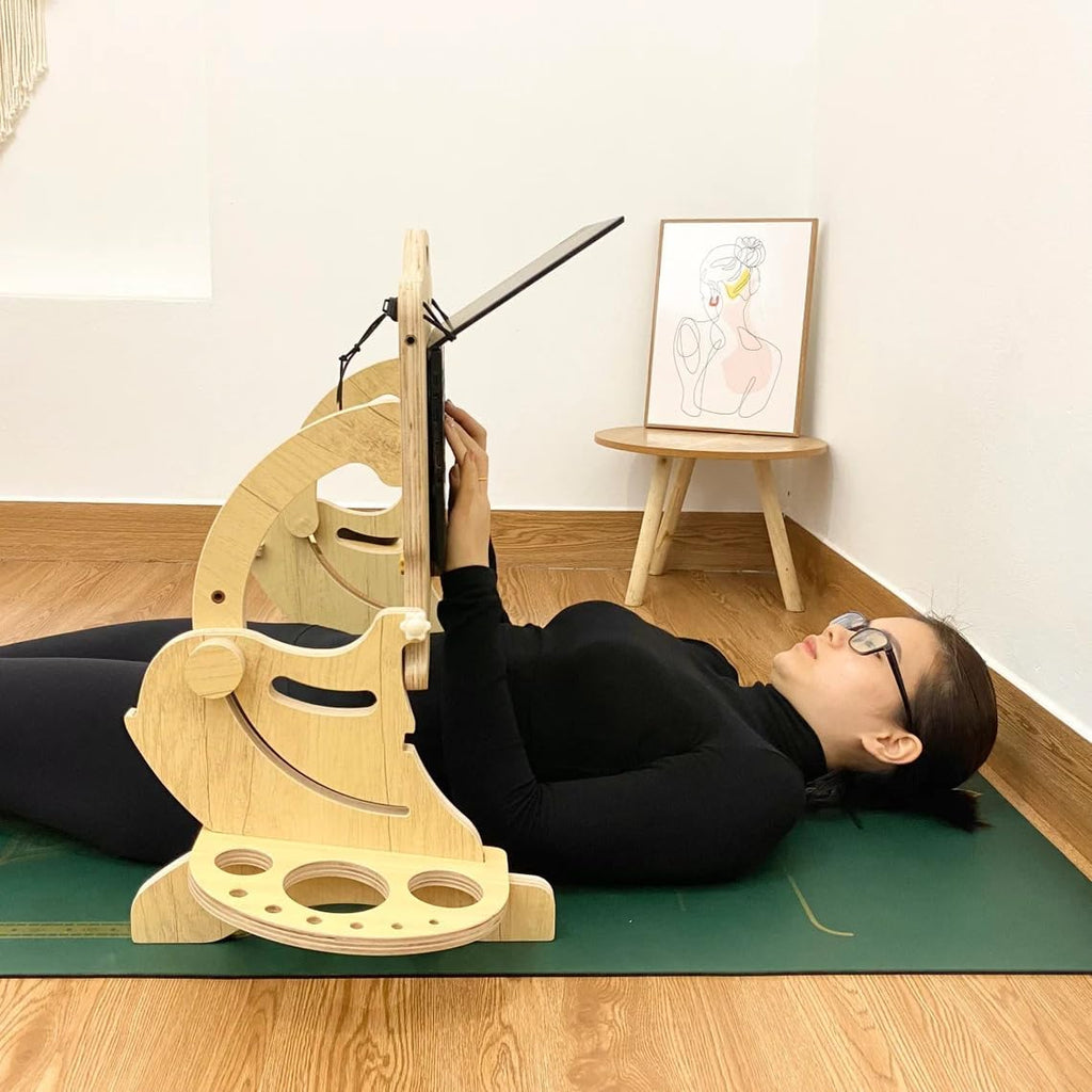 Laptop Desk Designed for Lying Down Sitting Posture, Helping to Relax The Neck & Back, Various Positions: Sitting Lying On Bed, Sofa, Floor
