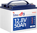 Timeusb 12.8V 50Ah LiFePO4 Battery Built-in 50A BMS, 15000+ Deep Cycle Lithium Batteries with Grade A Battery Cells for Solar System, Home Back Up, RV, Kayak etc
