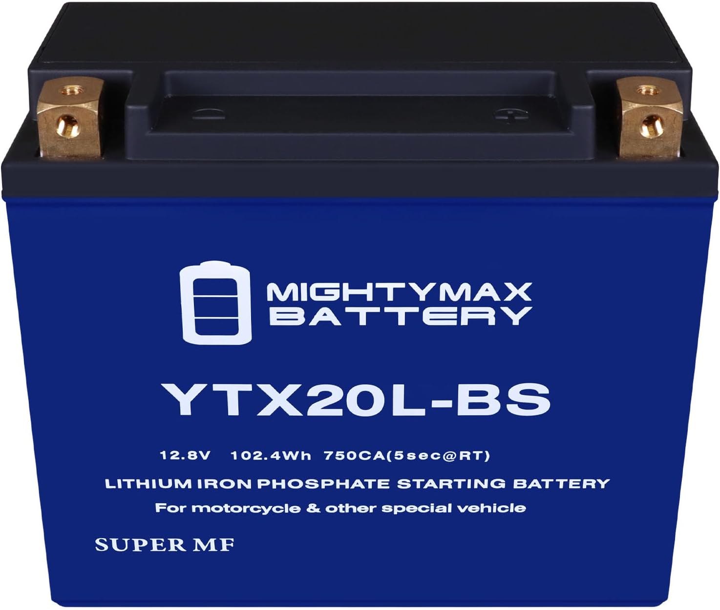 Mighty Max Battery Mighty Max Battery YTX20L-BS LIFEPO4-12 Volt 18 AH, 570 CCA, Lithium Iron Phosphate (LiFePO4) Battery