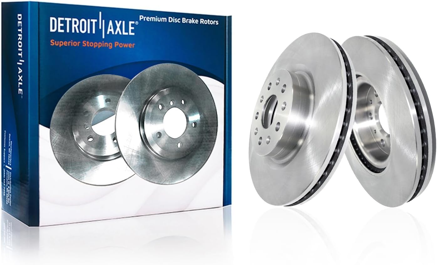 Detroit Axle - Brake Kit for 2016-2017 Cadillac CT6, Disc Brake Rotors Ceramic Brakes Pads with Hardware Replacement : 13.60' inch Front and 12.40' inch Rear Rotor