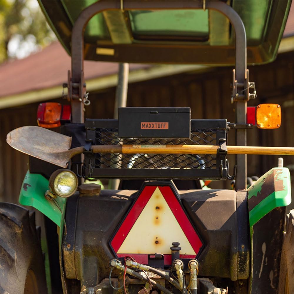 MAXXTUFF Heavy-Duty ROPSRIDER XHD Tractor Basket, Fits Most Tractor and Zero Turn Mower ROPS Bars, Model MTF100