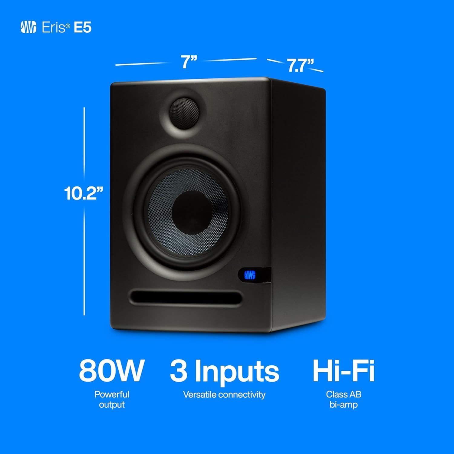 PreSonus Eris E5 Pair 2-Way 5.25' Near Field Studio Monitors