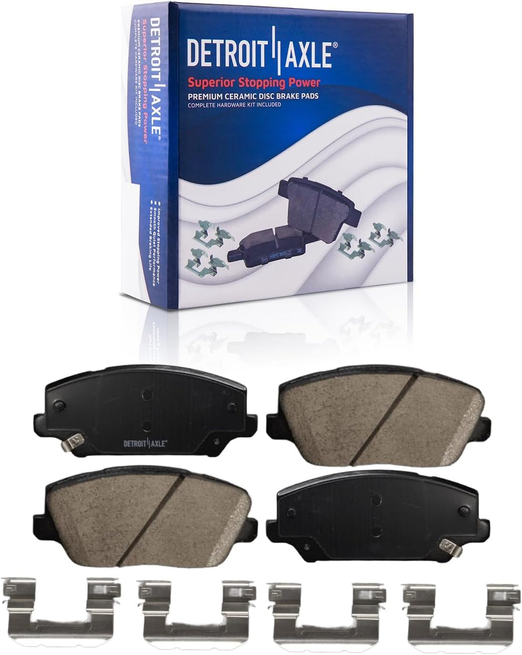 Detroit Axle - Brake Kit for 18-19 Kia Cadenza Disc Brake Rotors Ceramic Brakes Pads 2018 2019 Replacement : 12.60' inch Front and 11.81' inch Rear Rotor