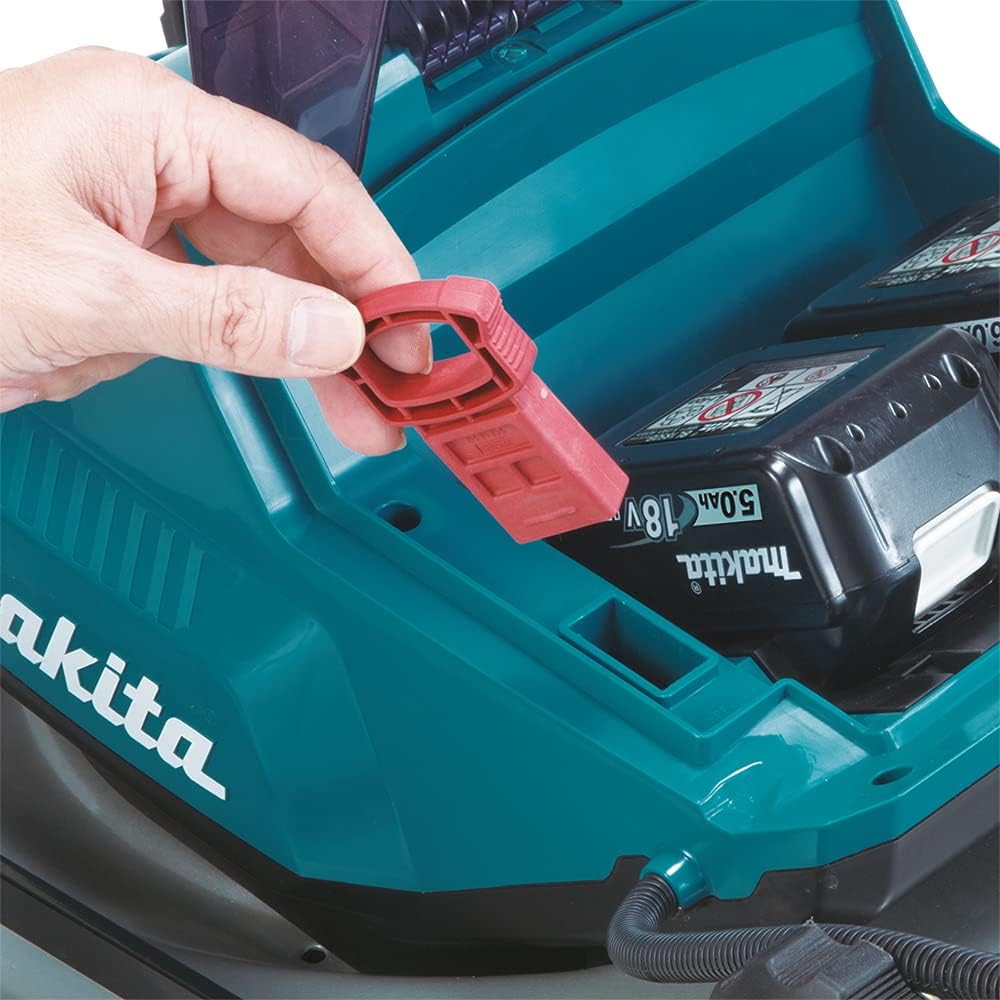 Makita DLM460Z Twin 18V (36V) Li-ion LXT Brushless Lawn Mower - Batteries and Charger Not Included, Blue
