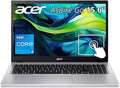 acer Aspire Go 15 AI Ready Laptop | 15.6' FHD IPS Touchscreen | Intel Core i5-13420H | 16GB LPDDR5 RAM | 1TB NVMe SSD | Wi-Fi 6 | Backlit Keyboard | Windows 11 Home | Silver | AG15-71PT-50X8