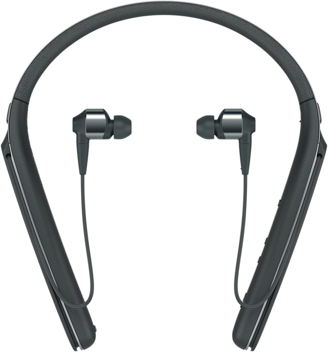 Sony Premium Noise Cancelling Wireless Behind-Neck in Ear Headphones - Black (WI1000X/B)