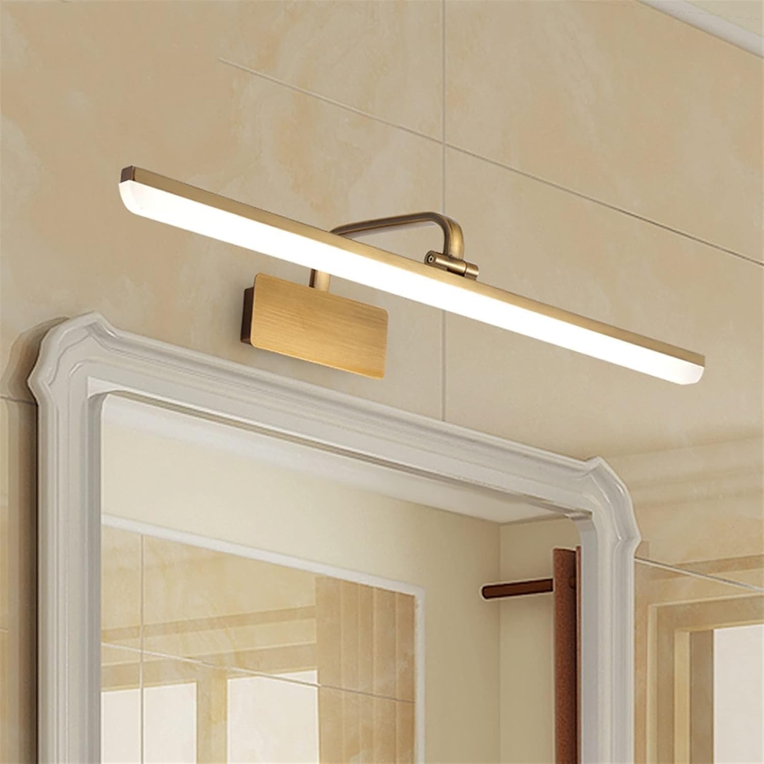 Waterproof Wrought Iron Vanity Mirror Light Fixture Wall Sconce Compatible with Bathroom Dressing Table Hallway Light Bedside Decor Wall Lamp
