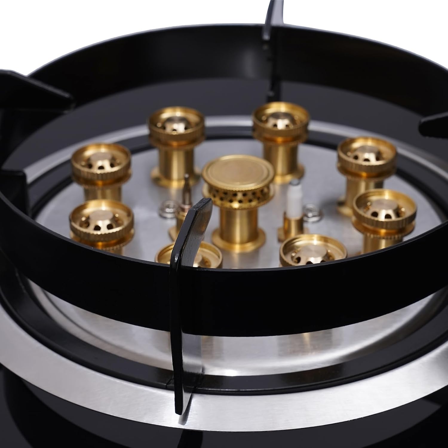 2 Burner Propane Gas Cooktop, Embedded Stainless Steel Gas Stove Top LNG Dual Fuel Countertop Gas Stove, Electronic Pulse Ignition for Apartments Home Kitchen