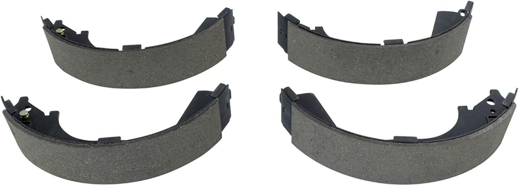 TRQ Front and Rear Brake Pad & Rotor,Shoe & Drum Kit Semi-Metallic Compatible with 2009-2013 Chevrolet Silverado 1500 GMC Sierra 1500
