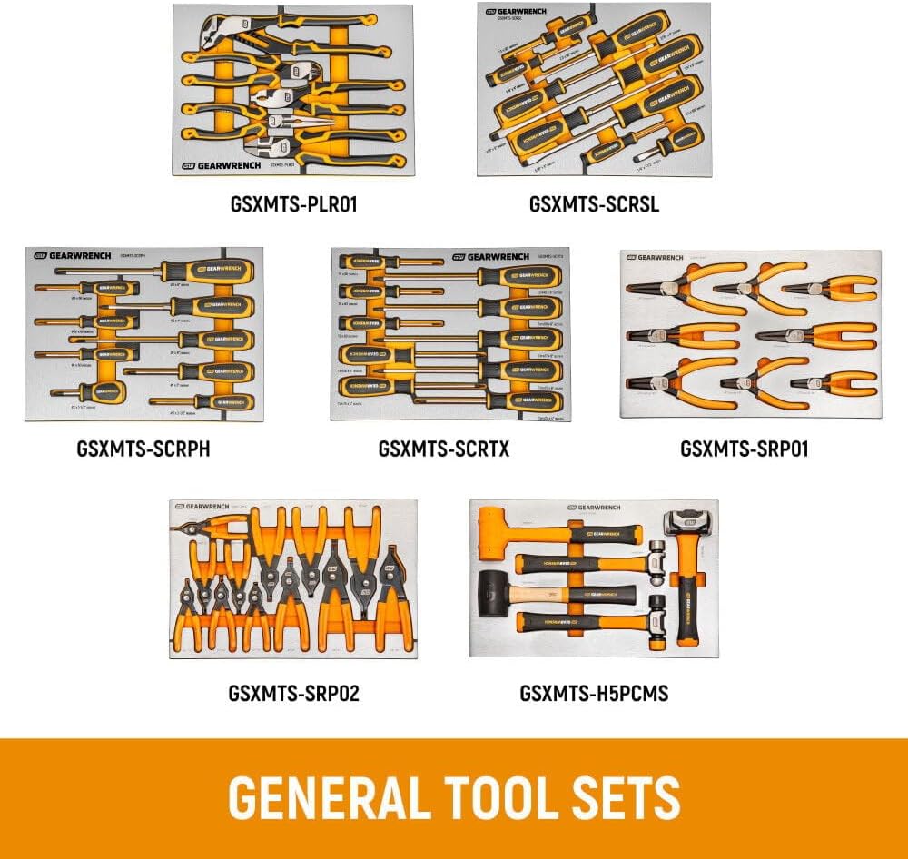 GEAREWRENCH 1858 Piece MEGAMOD Mechanics Tool Set in Premium Modular Foam Trays with Tool Storage & Shop Equipment | MEGAMOD1858