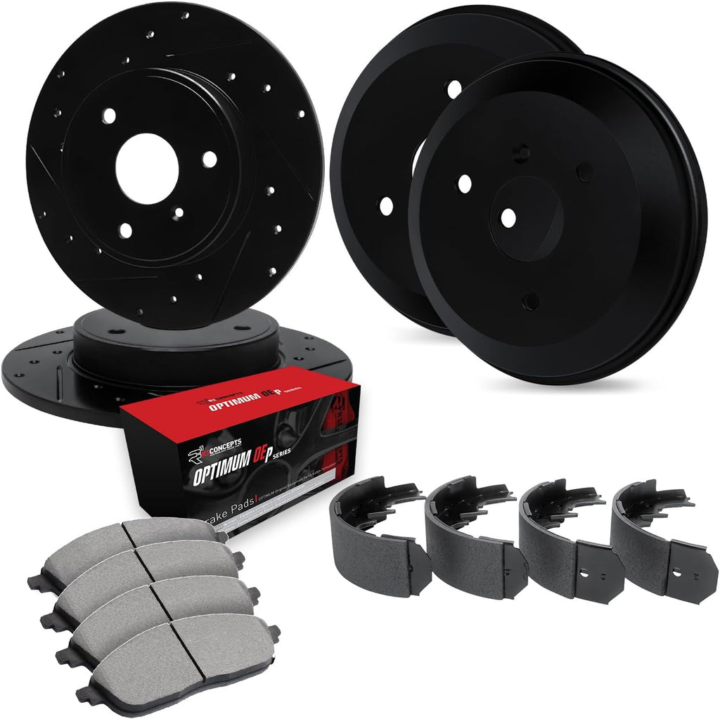 R1 Concepts Front and Rear Brake Kit Fits 2005-2016 Smart Fortwo | 2005-2016 Smart Fortwo