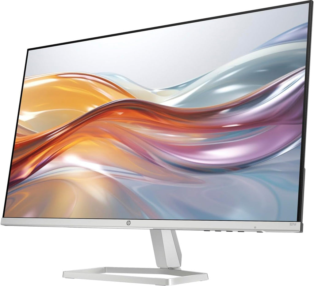 HP Series 5 527sf Monitor (Replaces Model M27h) 94F44AA#ABA w/Docztorm Dock, 27' FHD IPS (1920x1080) Display, 2x HDMI, 1x VGA, Flicker-free, Ideal for Home & Business, Black/Silver (2024 Latest Model)