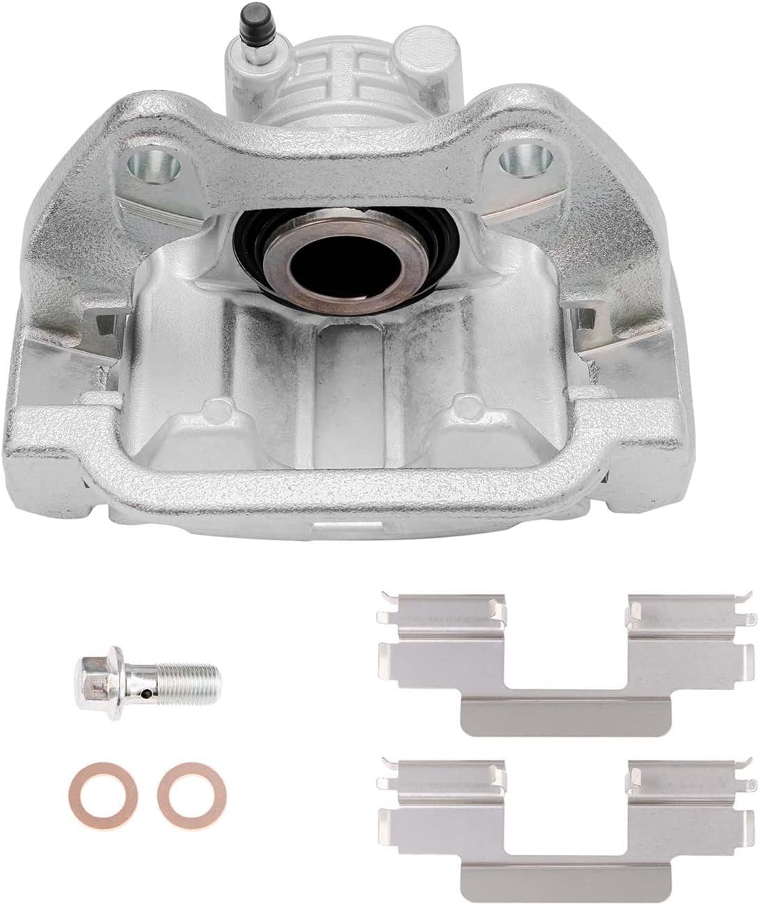 Detroit Axle - Rear Drilled Rotors Left Brake Caliper Replacement for 2003-2006 Chevrolet GMC Silverado Sierra 1500