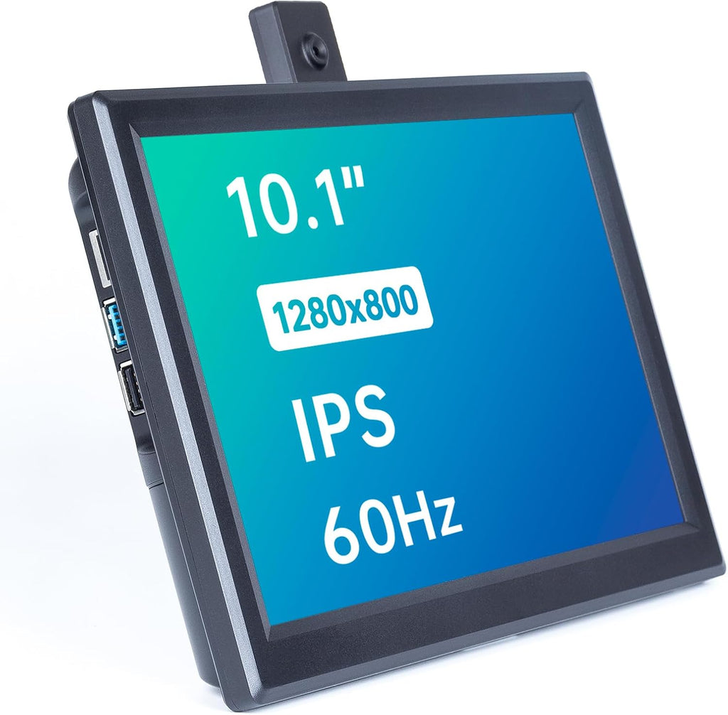 SunFounder 10.1'' IPS Display for Raspberry Pi - 10.1 Inch Portable Laptop Monitor, 1280*800 Resolution, Cooling Fan (Non-Touch)