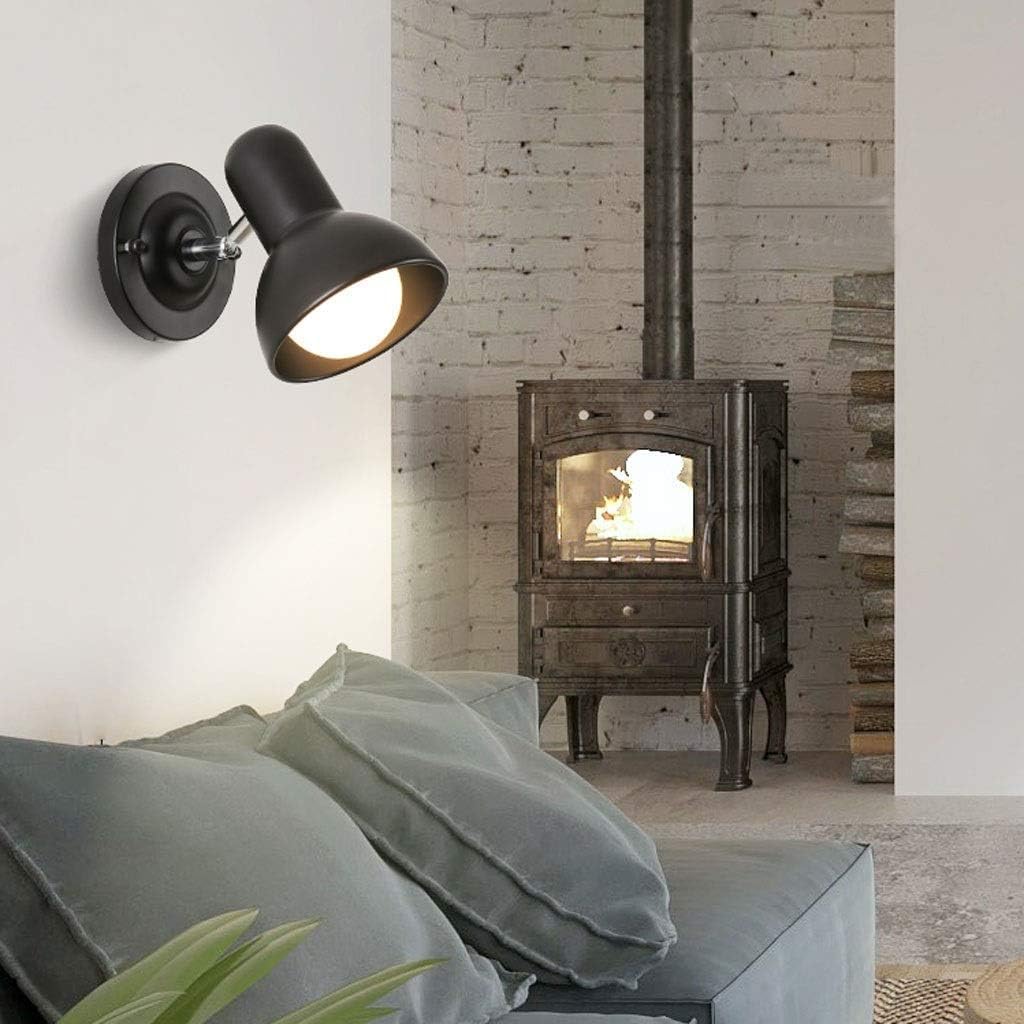 Sconce Wall Lighting Modern Decorative Lamp Wrought Iron Lampshade Adjustable 120 Degrees Wall Light Bedroom Living Room Bathroom Light Fixtures