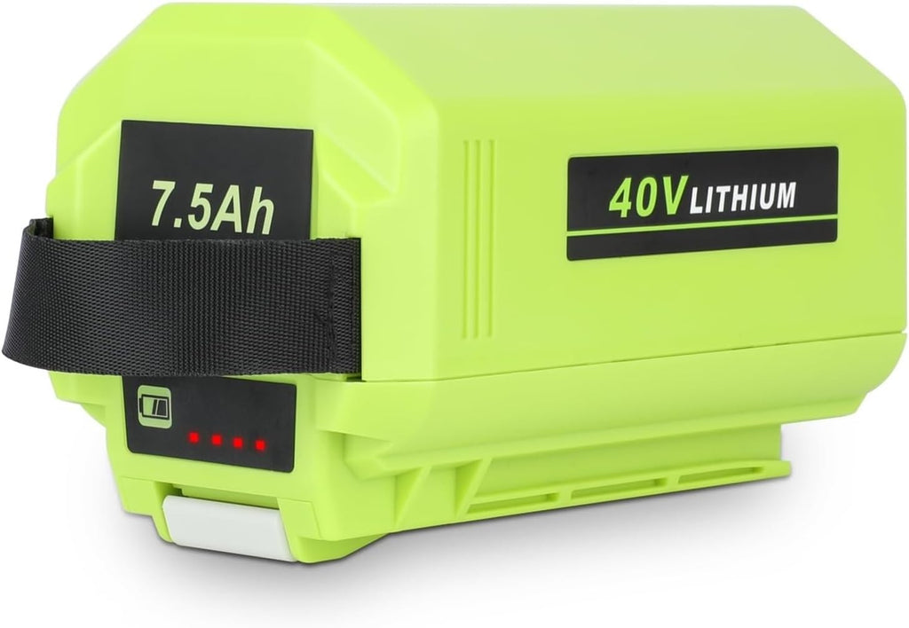 OUTMX 40V 6.0AH 7.5Ah Replacement Batteries Compatible for Ryobi Battery 40V Power Tools OP4075A OP4026 OP4060 OP4050 OP4040 OP4030(6.0Ah Battery)