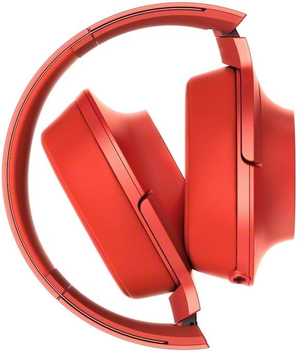 Sony hear on Premium Hi-Res Stereo Headphones (wired), Cinnabar Red