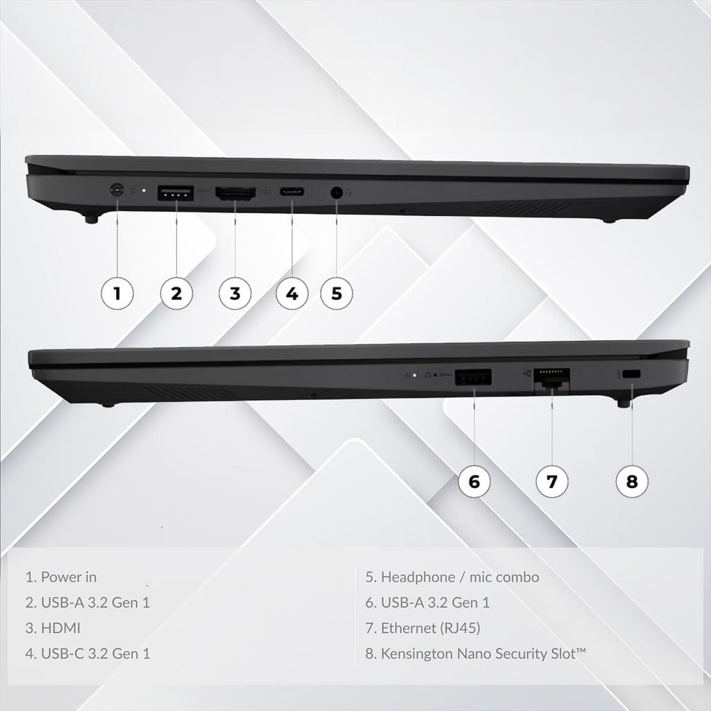 Lenovo V15 15.6' FHD Business Laptop | 2025/2026 Model | High-Performance AMD Ryzen 5 7000 Series Processor | Wi-Fi 6 | RJ-45 Ethernet | Windows 11 (16GB RAM | 2TB SSD)