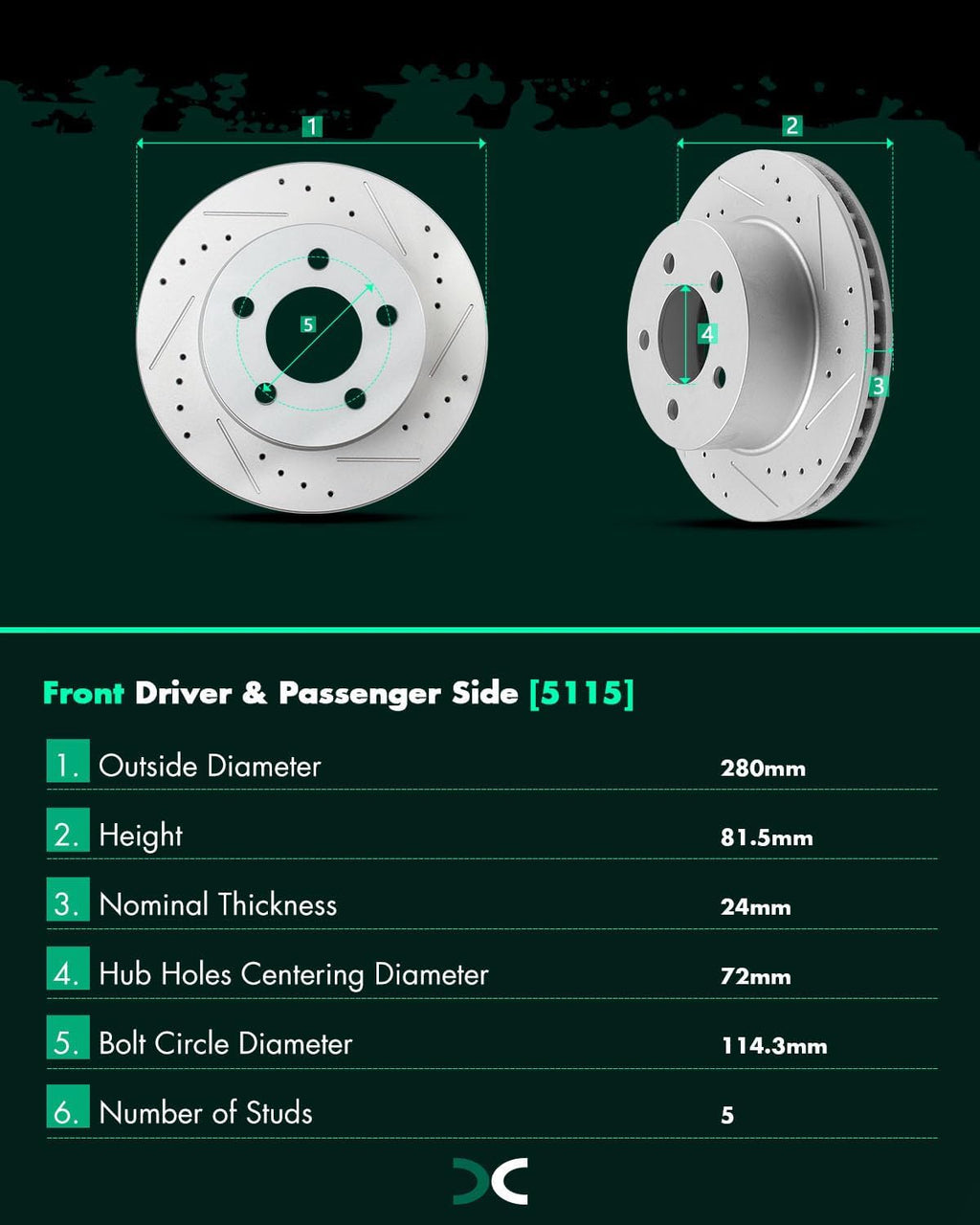 SCITOO Brake Kits,Front Discs Brake Rotors and Ceramic Pads fit for Jeep Cherokee/Comanche, 93-98 for Jeep Grand Cherokee, 98-99 for Jeep TJ, 90 for Jeep Wagoneer, 90-95 97-99 for Jeep Wrangler