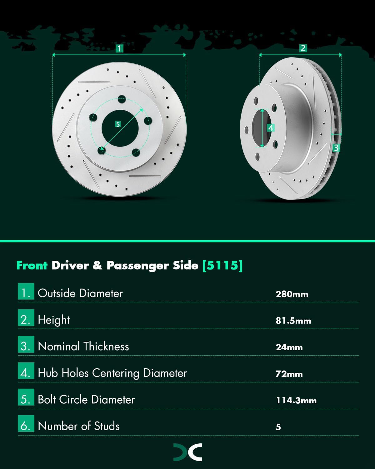 SCITOO Brake Kits,Front Discs Brake Rotors and Ceramic Pads fit for Jeep Cherokee/Comanche, 93-98 for Jeep Grand Cherokee, 98-99 for Jeep TJ, 90 for Jeep Wagoneer, 90-95 97-99 for Jeep Wrangler