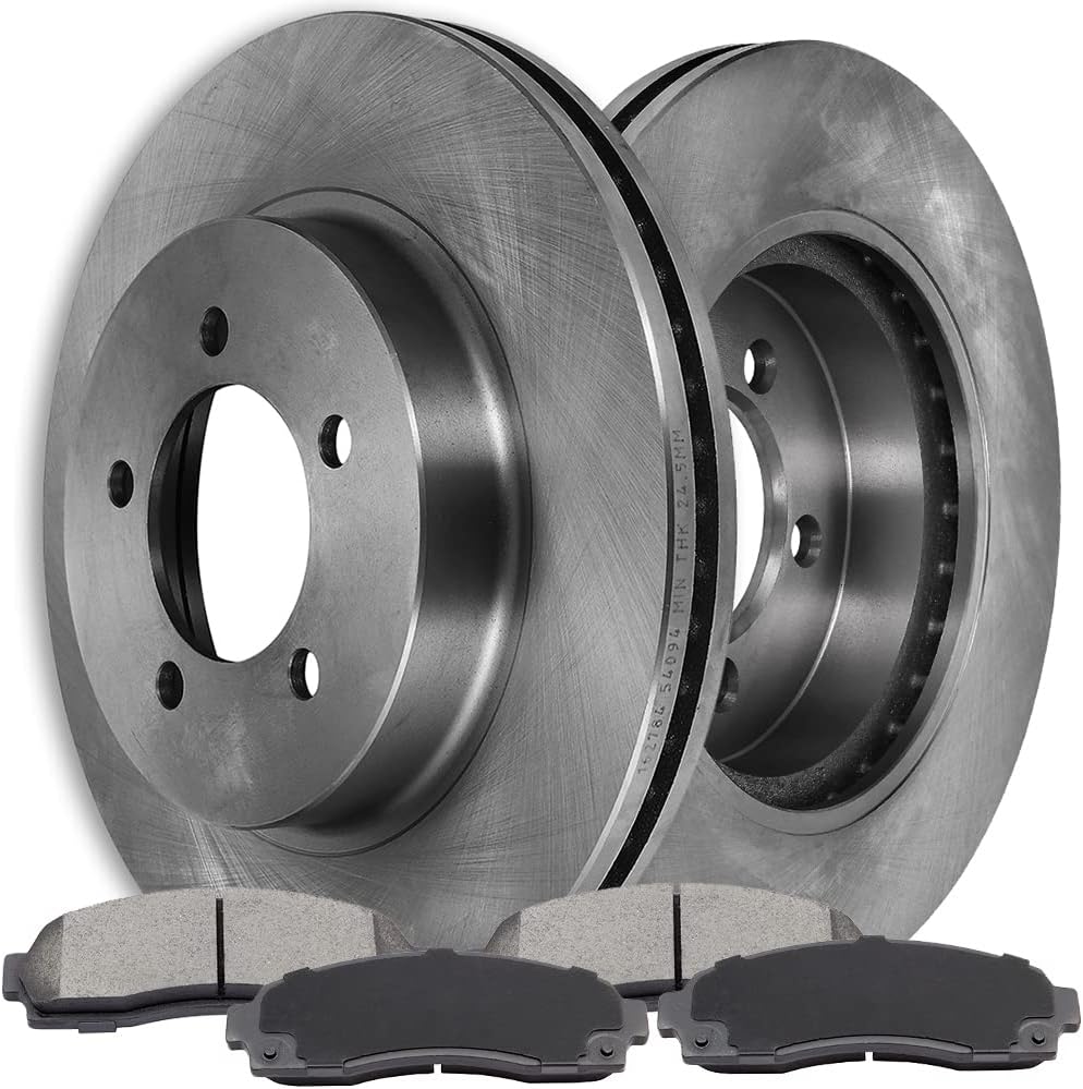 SCITOO Brake Rotor and Pad,Front Brakes Rotors and Ceramic Brake Pads fit for 2002-2005 for Ford Explorer,2002-2005 for Mercury Mountaineer
