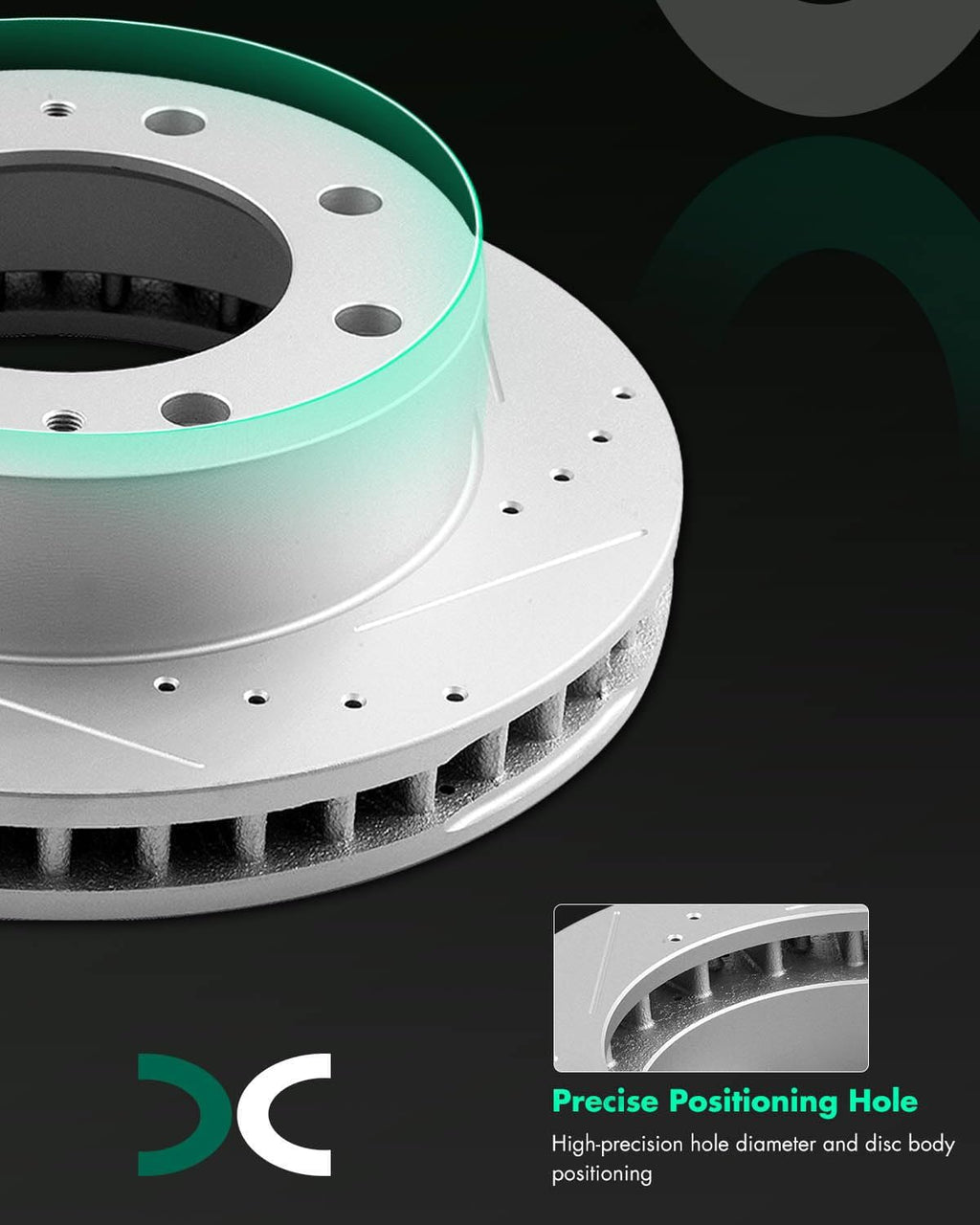 SCITOO Front Discs Brake Rotors and Ceramic Brake Pads fit for Chevy Avalanche 2500/Express 3500/Silverado 2500 HD 3500 HD for GMC Savana 3500 4500/Sierra 2500HD/3500 Classic